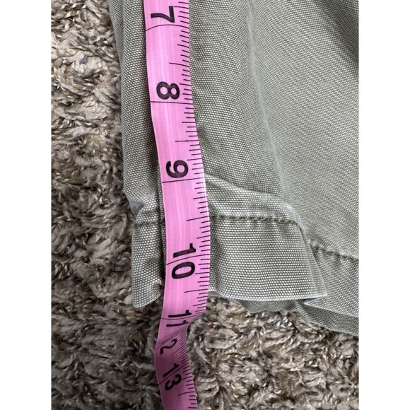 Carhartt Shorts Mens 40 Pockets Button Heavyweight Outdoors Green Relaxed Faded - Picture 15 of 16